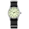 TPW Leuchtende 38mm Herren-Felduhr Leicht ablesbar Stoffarmband 24-Stunden-Anzeige Datum Wochentag Funktion Quarzwerk
