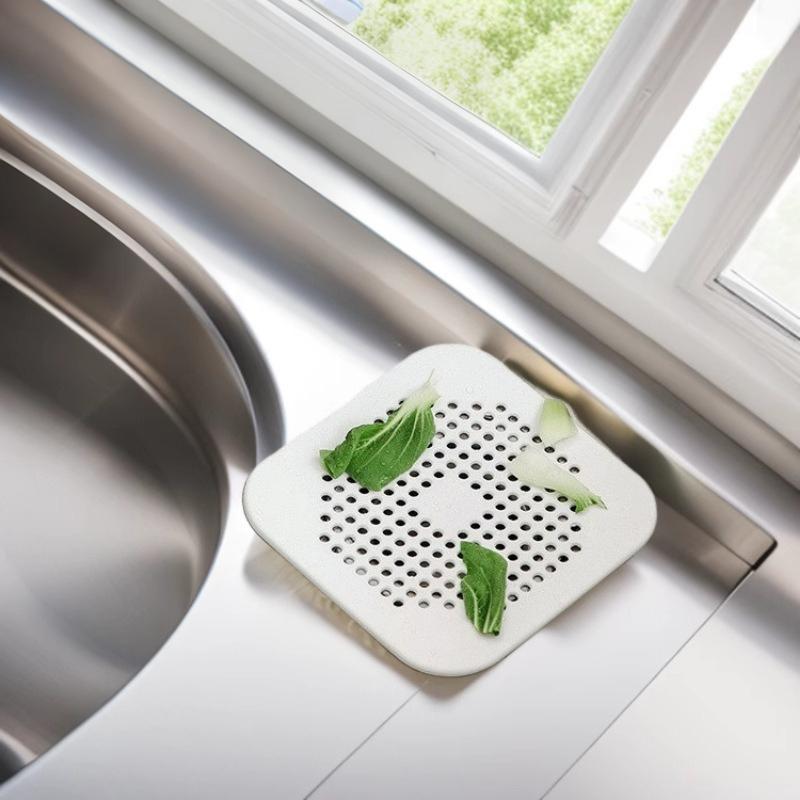 Square Silicone Absorbent Drain For Drains, Kitchens, Bathrooms And Showers To Prevent Sinks From Clogging The Drain