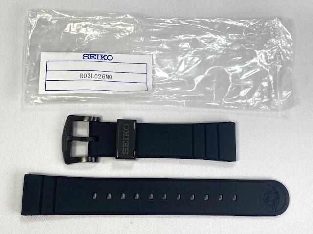 R03L026M9 SEIKO Prospex 20mm Silicone for Via Band, Black, SRPH13P9/ 4R36-10L0 (Ships Nekoposu)