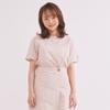 Primavera Overlock Check Blouse (Beige)