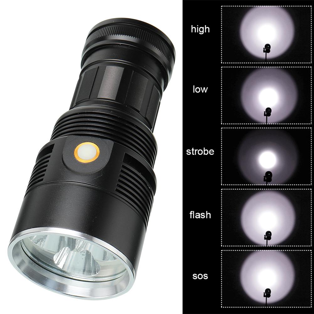 UpgradedSuper Bright 10000lm Rechargeable Flashlight, Type-C LED Tactical Torch Light For Camping, Hiking From Torches - Price 20.35