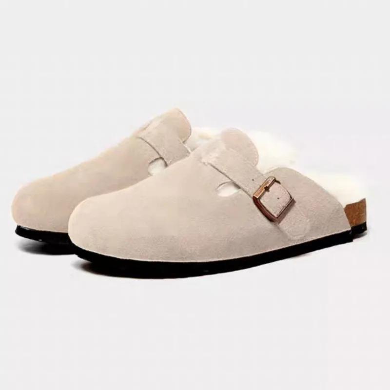 Fashion Warm Mules Slippers Women New Clogs Cork Home Shoes Women with Arch Support Outdoor Beach Slides Women Zapatos De Mujer