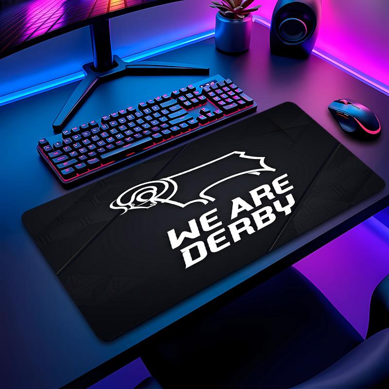 Derby County Football Pattern Mouse Pad Non?Slip Rubber Base Gaming Mousepad For Desk Office Home