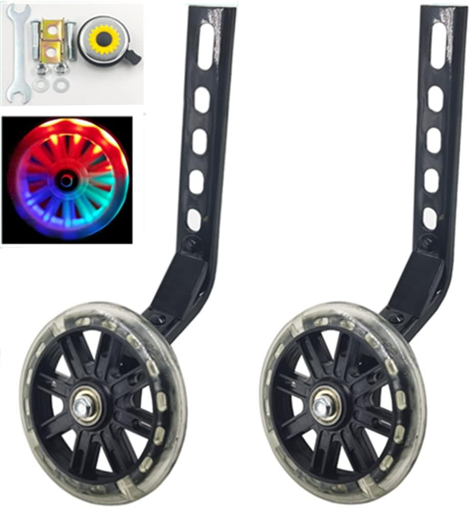 

Регулируемые тренировочные колеса с отключением вспышки, сверхмощное заднее колесо для велосипеда с установленным комплектом, совместимое с велосипедами 12, 14, 16, 18, 20 дюймов, 1 пара