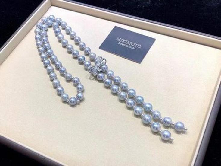 046 Elegant Freshwater Pearl Necklace with Camellia Clasp