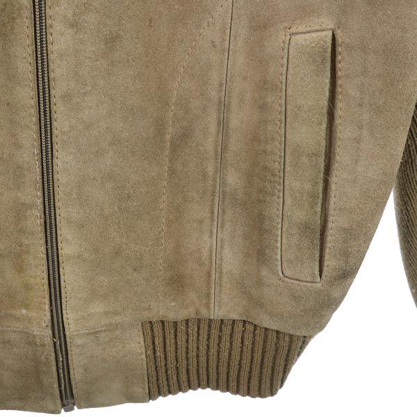 STYLE WISE 80s vintage Suede knit Jacket S tea Men's Used
