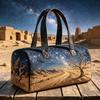 Tragetasche Stepp-Reisehandtasche Fitness-Tasche Strandtasche 3D Surreale Wüsten-Nachthimmel Bohemian Kreuzfahrt-Urlaub Camping Mischfarbe Freizeit