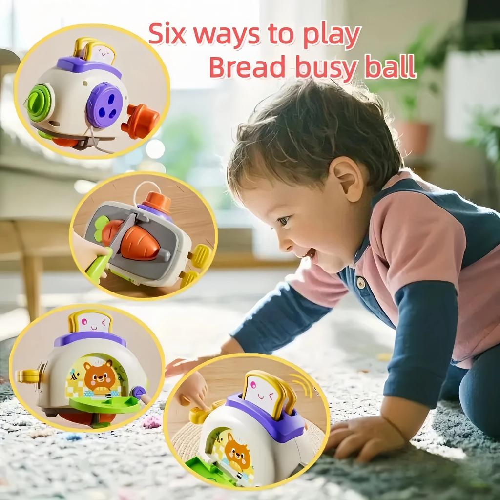 5 In 1 Baby Busy Board Cube Montessori Sensory Toys for Toddlers Learning Fine Motor Skills Education Learning Activity Toys