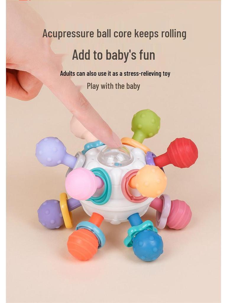 Manhattan Infant & Toddler Soothing Atom Rattle & Teether Toy