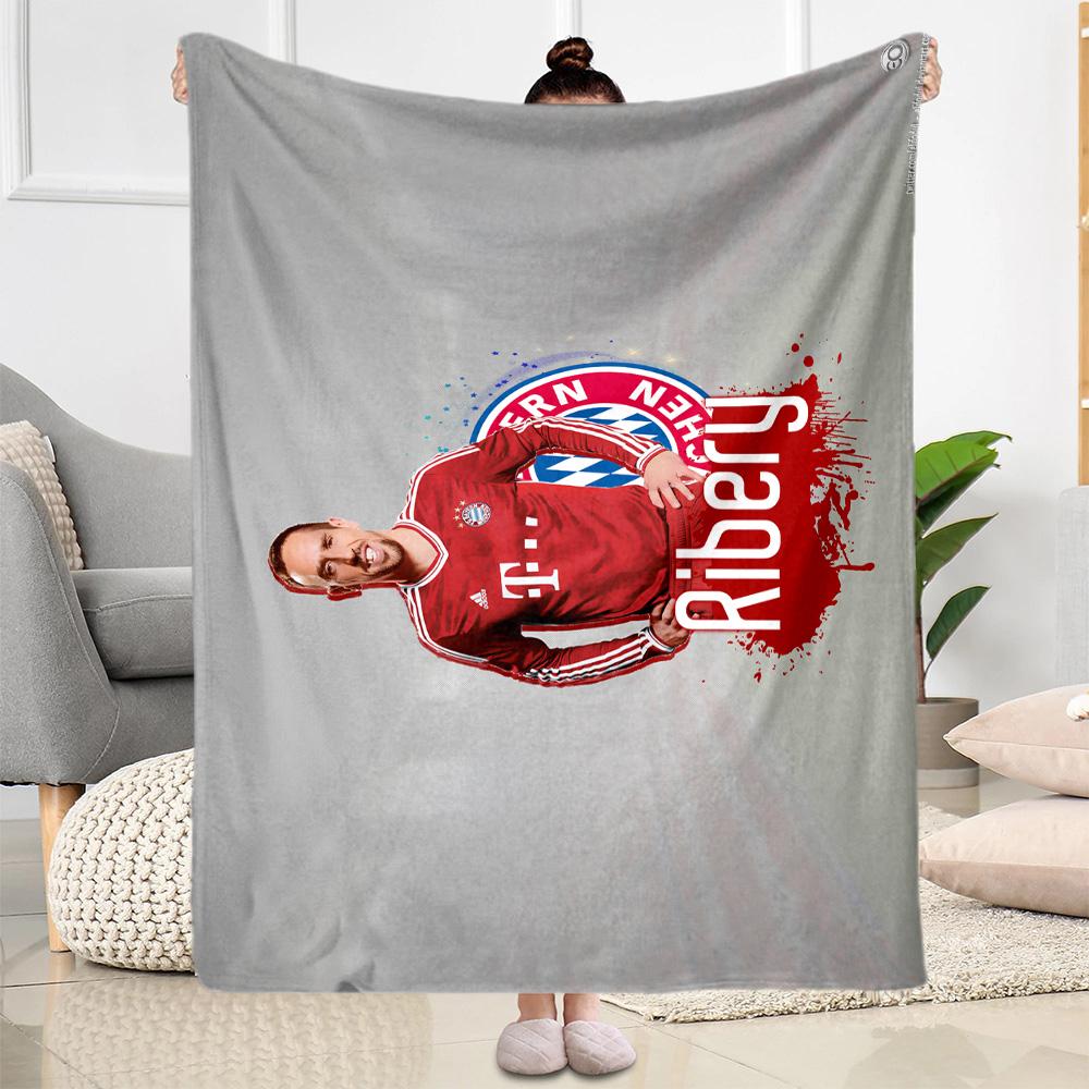 Fußballspieler Feier Moment Decke Ultra-Weich Perfekt für Meeresufer Bettwäsche Büro Vier Jahreszeiten Universell Modern Geburtstag Weihnachten Geschenk Decke