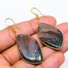 Boulder Opal Gemstone 925 Solid Sterling Silver Jewelry Earring 2.17" GK-5763