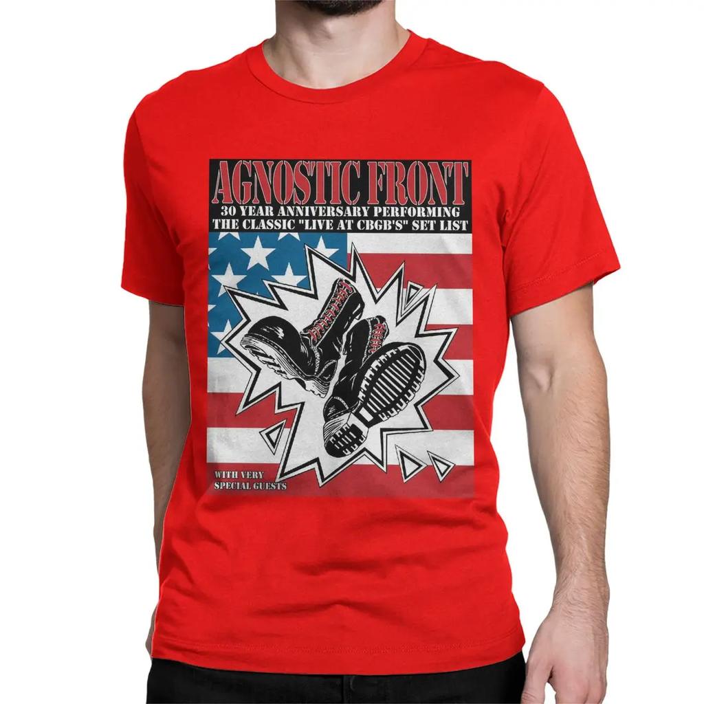 American Hardcore Punk Band Rock SKINHEAD BOOTS T-Shirts for Men Women Agnostic Front Humorous Cotton Tees  T Shirt Gift Clothes