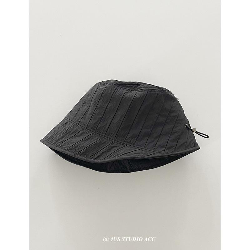 Plaid Sun Protection Bucket Hat Simple Age Reduction Sun Hat Women's Big Eaves Hat UV Protection Outdoor Basin Hat