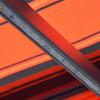 Manual Retractable Awning with LED Lighting 450 X 300 Cm Orange & Brown
