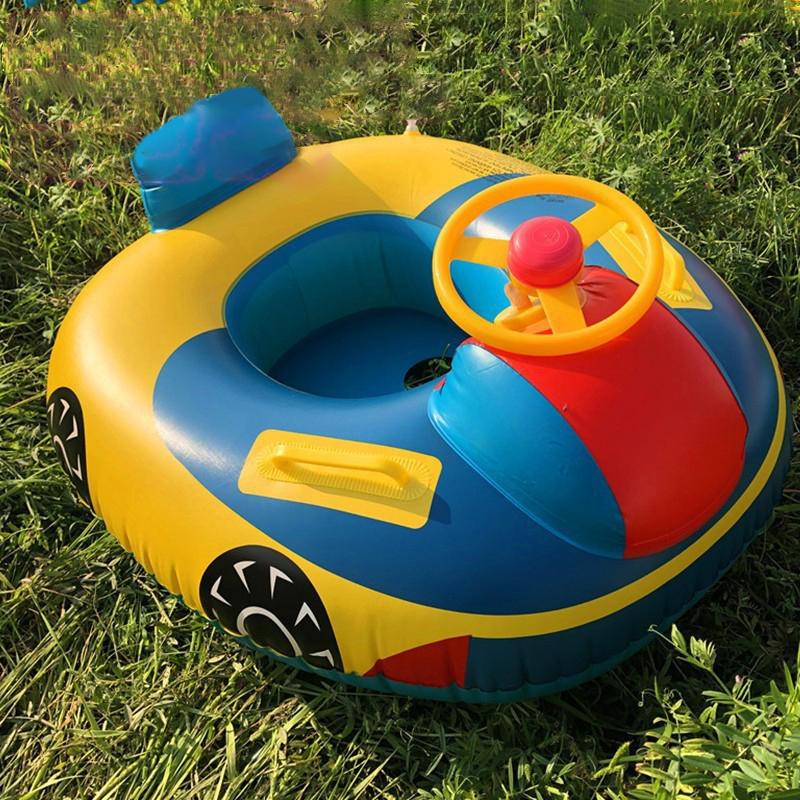 Safety Baby Cartoon Float Swim Ring Inflatable Infant Kids Swimming Pool Rings Water Toy Swim Circle for Kids Swim