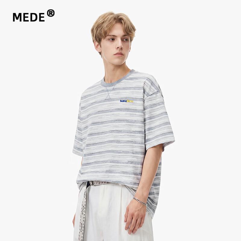 MEDE Men s Striped Short Sleeve T-Shirt 2XL