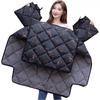 XL Electric Vehicle Windshield Cover with Side Wings: Extra Thick, Warm, Velvet, Waterproof for Autumn/Winter Cold Protection