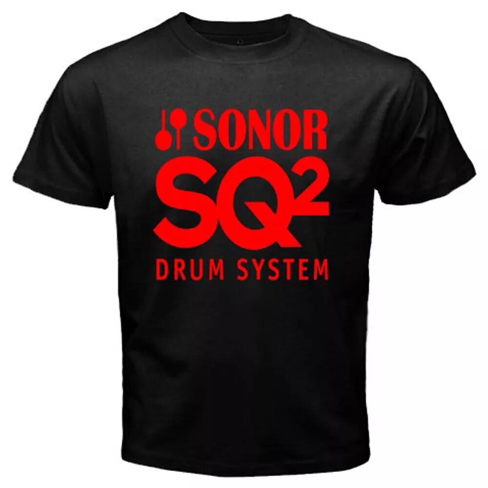

Sonor Drum System Logo Men s Black T-Shirt Size S-3XL Unisex T-Shirt XXL