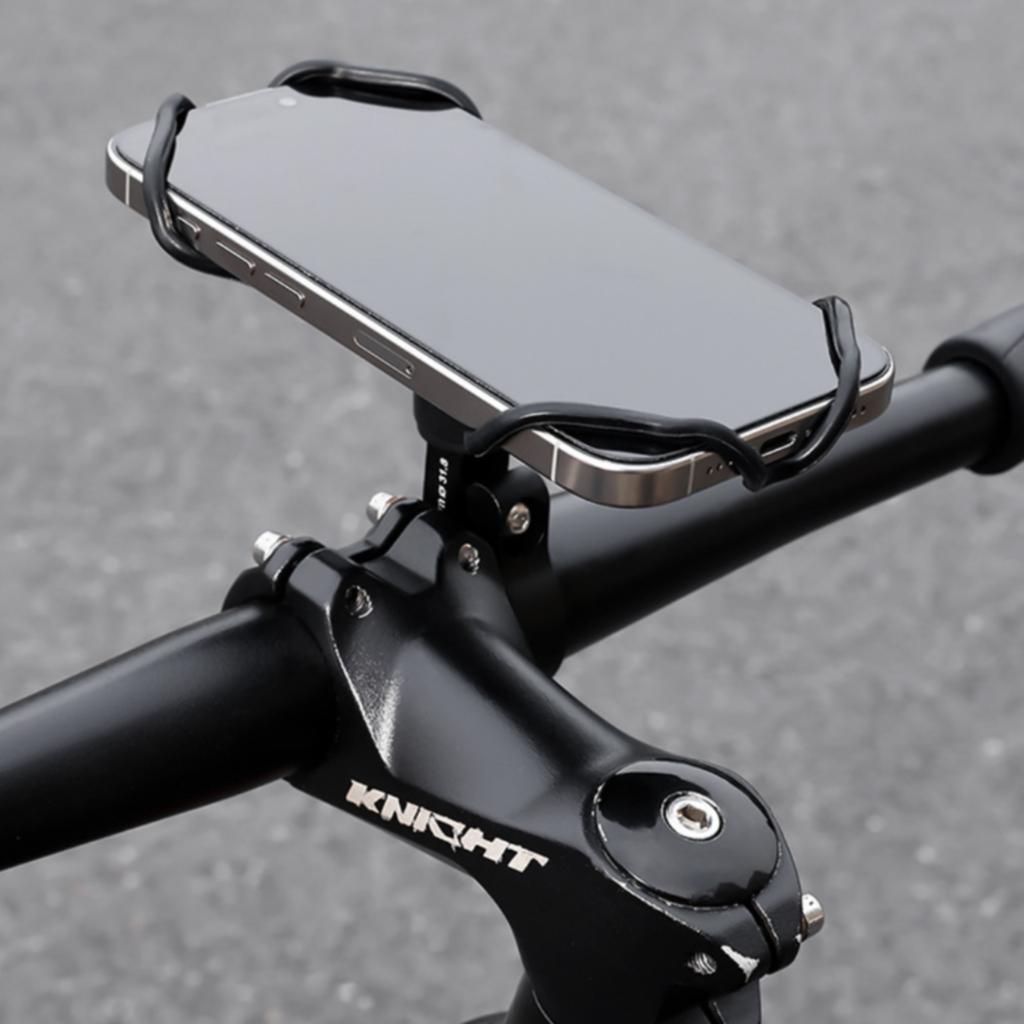 Cycle Phone Holder Secure Grip Bike Phone Holder Handlebar Mobile Accessory Stable Patterned Surface