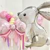 Happy Birthday Cake Balloons Large 3-Layer Color Candle Cake Balloons Bear Cake Ballon for Kid Birthday Party Baby Shower Decors