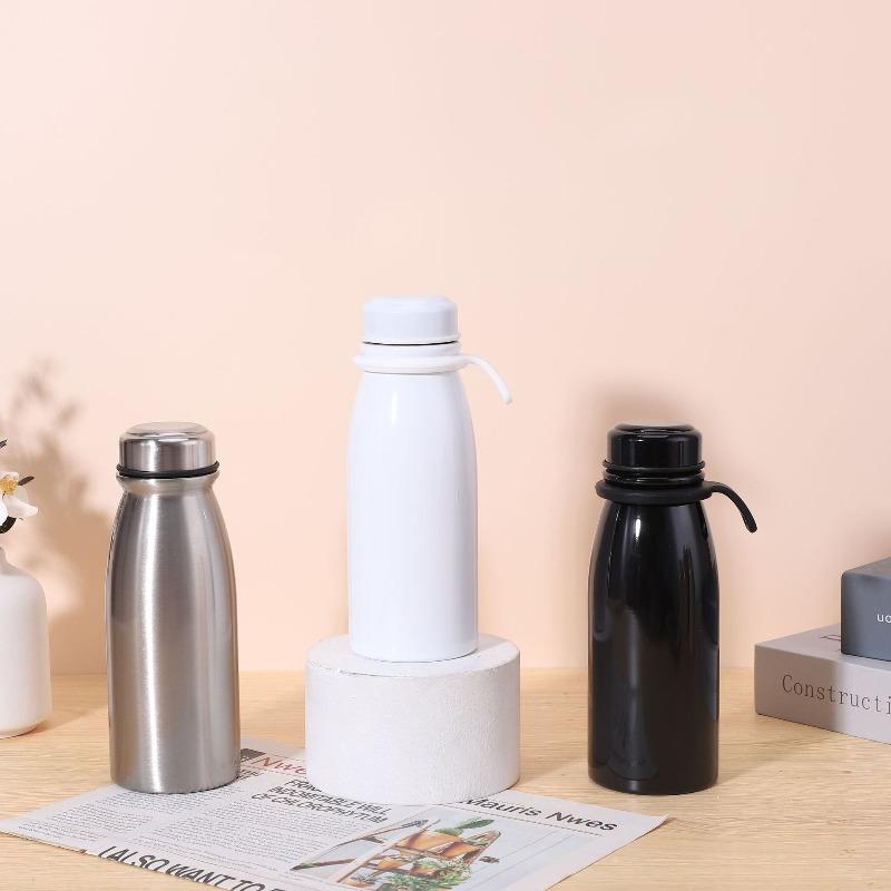 350/450ml New High-value Portable Sports Water Cup Milk Water Bottle Macaron 304 Stainless Steel Insulated Bottle Gift Water Cup