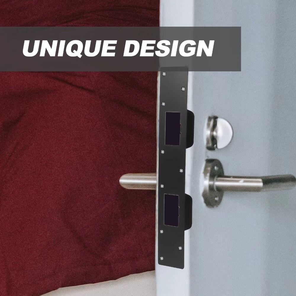 Metal Door Strike Plate Double Holes Heavy-Duty Reinforcement Plate  Door Handle