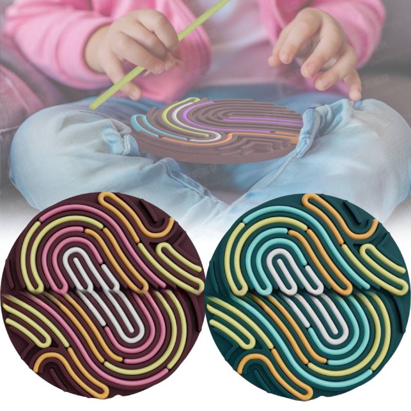 Sensory Board Activity Silicone Stress Relief Toy Kids Adults Educational Tool
