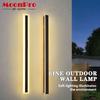 Modern LED Şerit Duvar Lambası Dış Mekan IP65 Su Geçirmez Alüminyum Alaşımlı Duvar Lambası Sundurma Avlu Bahçe Dekoratif Aydınlatma AC85-265V