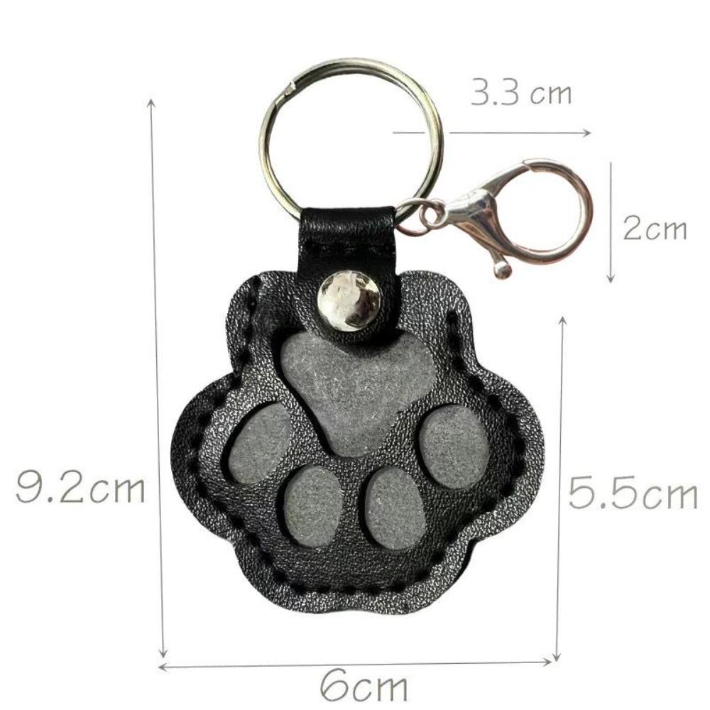 Leather keychain creative pet hair storage pendant cat and dog hair exquisite cute bag pendant