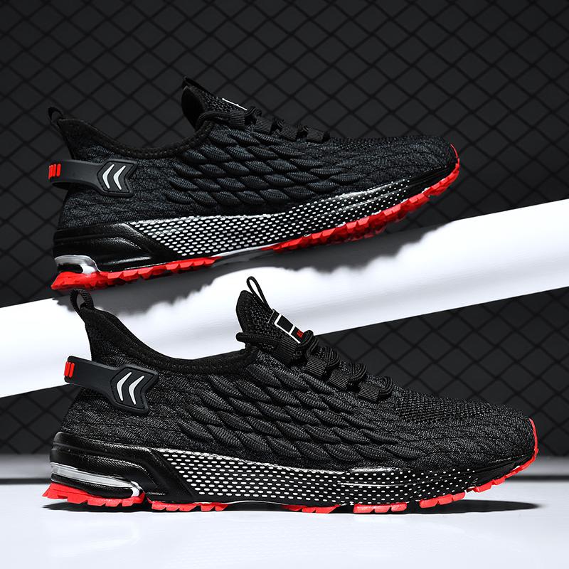 Übergröße 48 Leichte Atmungsaktive Freizeit-Sportschuhe Aus Netzstoff Herren Sneaker