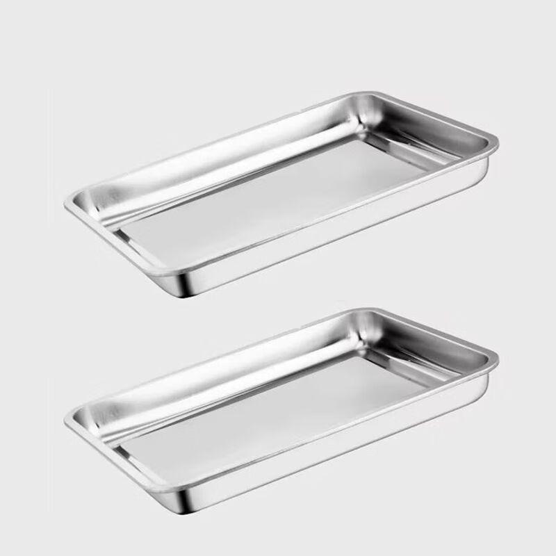 Stainless Steel Commercial Rectangular Serving Tray