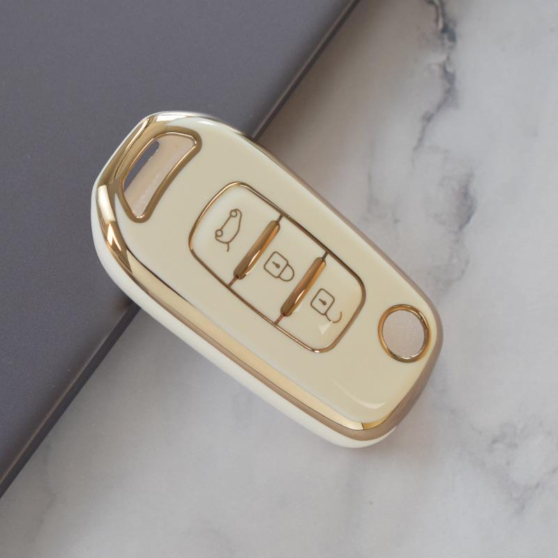 Tpu Car Flip Key Case Cover Shell For Renault Captur Megane Sandero Stepway Logan Clio 5 Arkana Kwid Kadjar