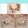 Braccialetto di Perline di Rame con Ciondolo a Cuore di Zircone per Donna Gioielli Casual Regalo