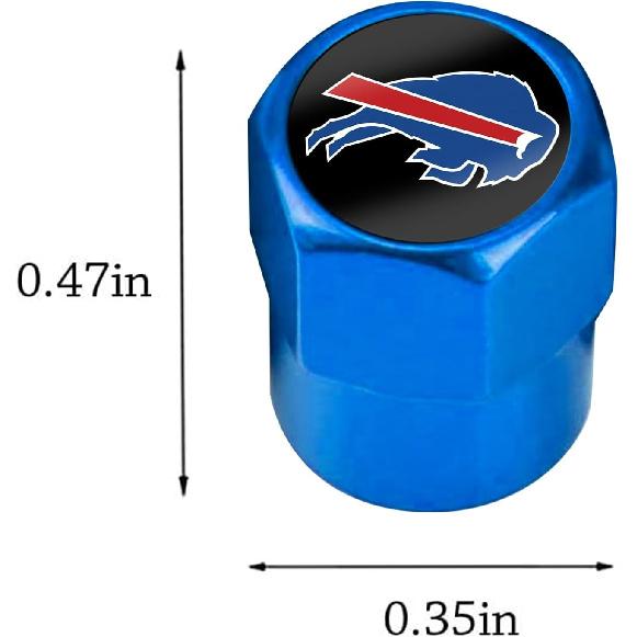 Sports Designed tire Valve stem caps,4 Pack Car Tire Air Caps Cover-car Accessories with Aluminum Alloy Valve stem caps for Car Truck SUV Motorcycle