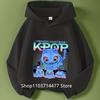 Vestiti da Bambina KPop Demon Hunters Felpa con Cappuccio Moda Bambine Felpa Casual Film Nuovo Bambini K-Pop Demon Hunters Top con Cappuccio