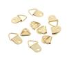 10Pcs D Ring Hooks Golden Brass Triangle Photo Picture Frame Wall Mount Hangers