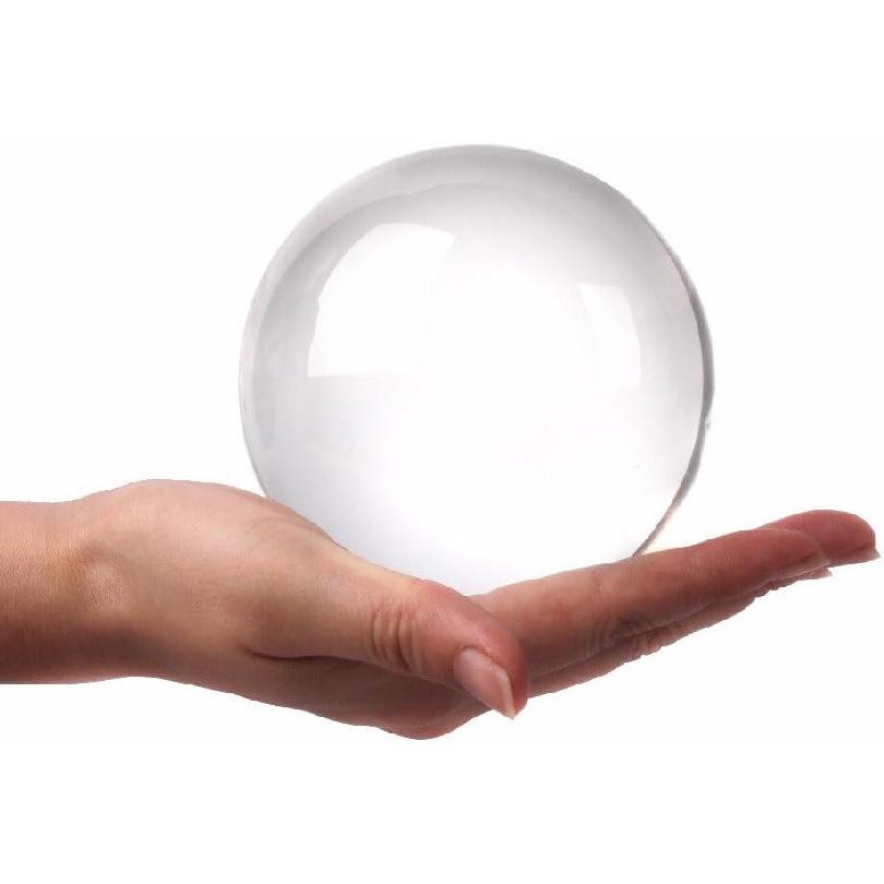 DSJUGGLING 85mm Clear Acrylic Contact Ball, 3.35  Contact Juggling Ball for Beginners