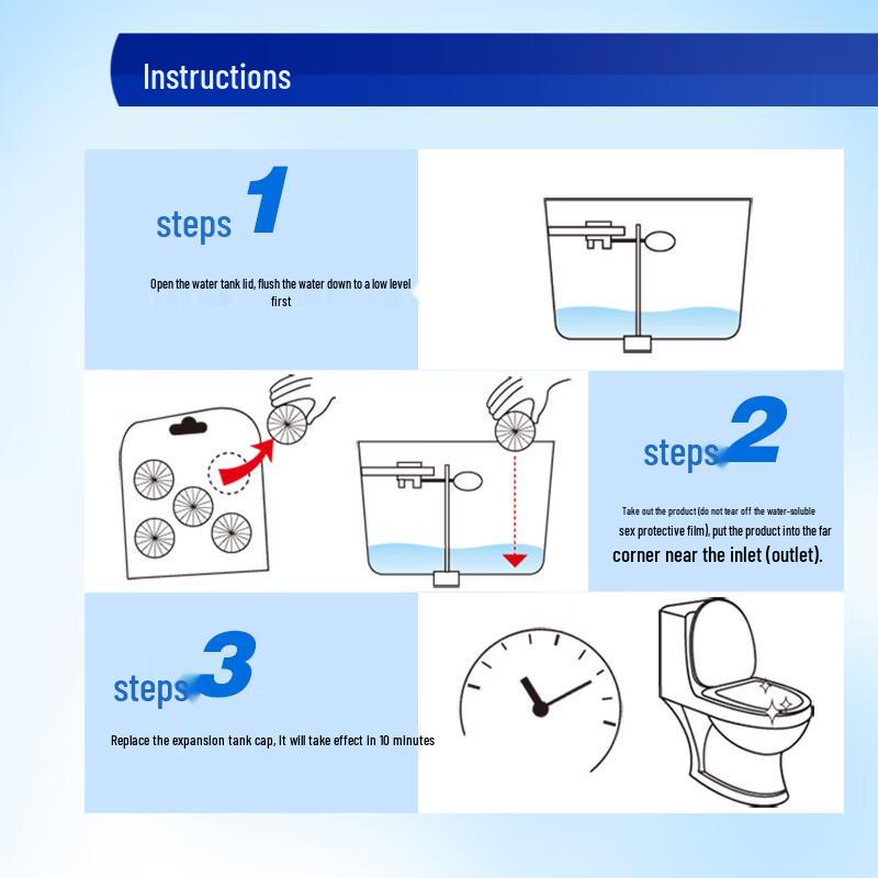 Bright Clean Toilet Bowl Cleaner Tablets