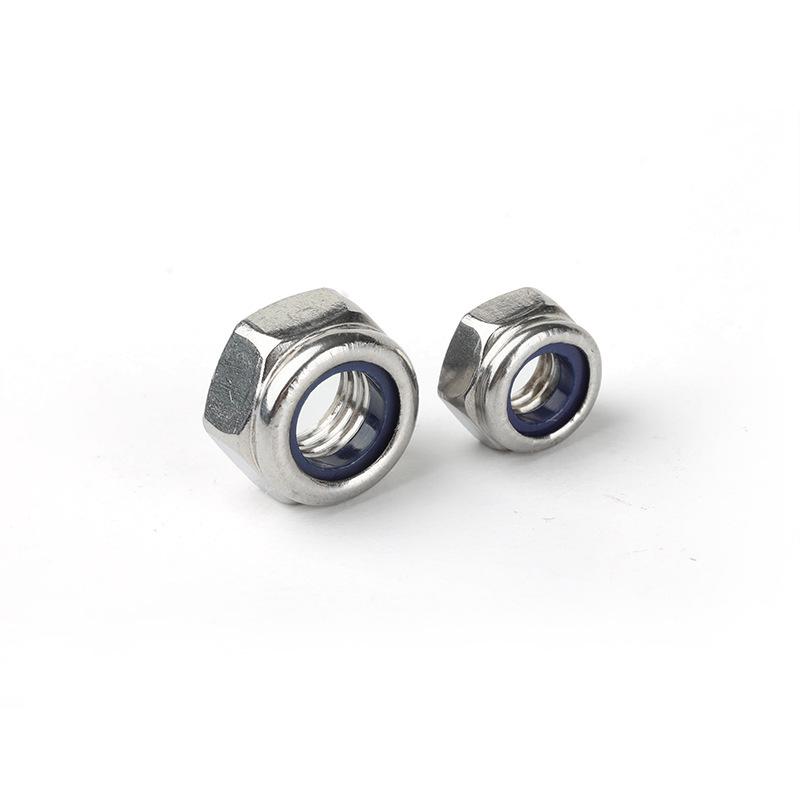 304 Stainless Steel Self-Locking Anti-Slip Nylon Lock Nut DIN985 M3|M4|M6