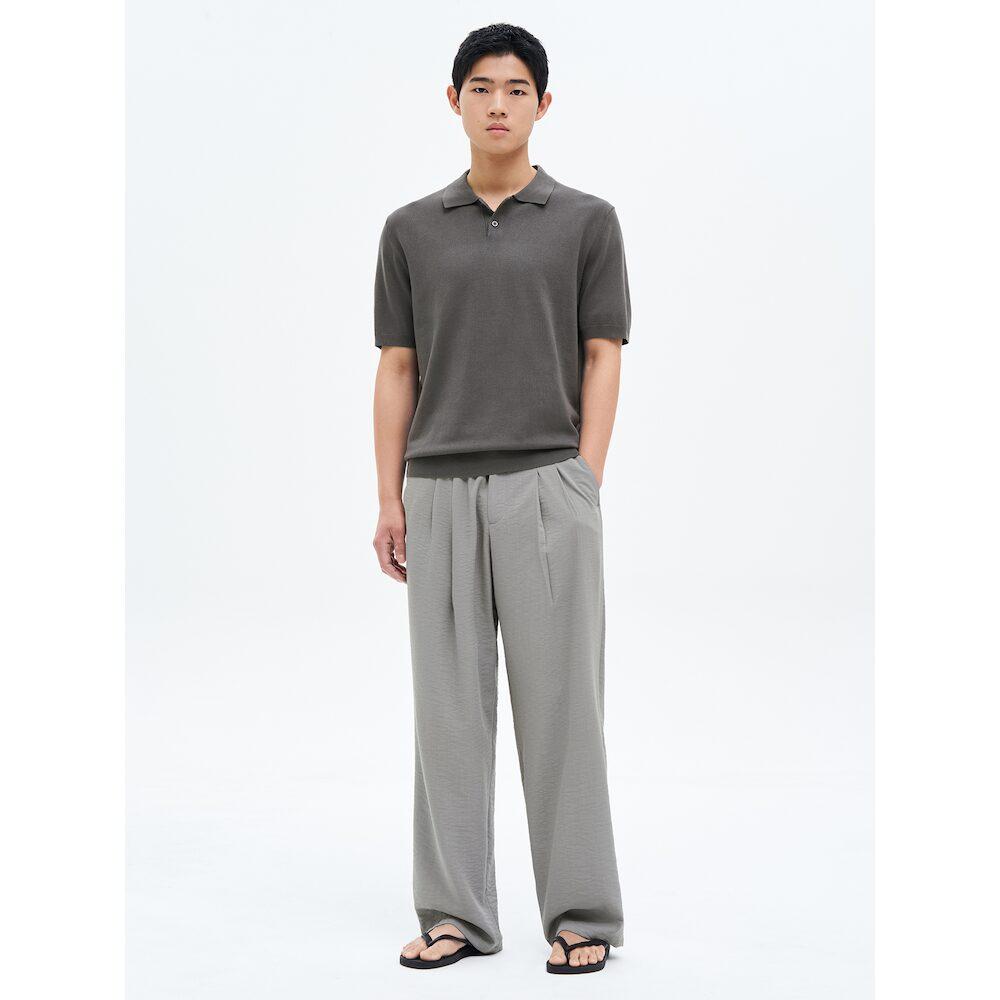 8SECONDS Crepe Easy Elastic Waist Pants Gray