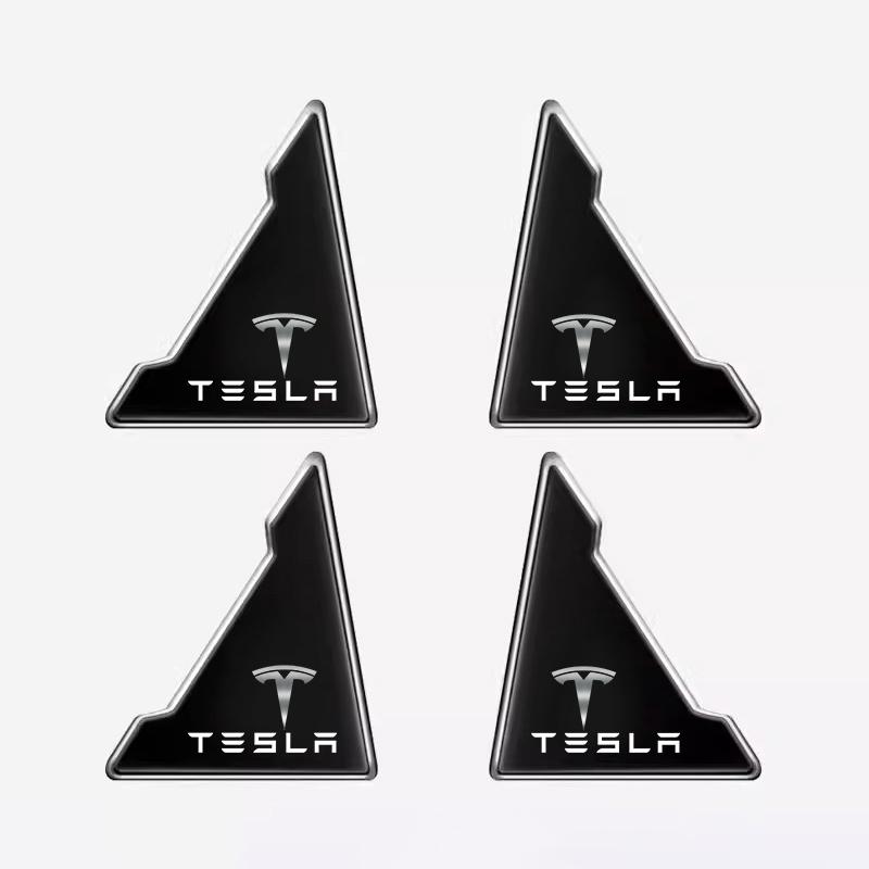 

4Pcs Car Door Corner Anti-collision Anti-scratch Protection Stickers For Tesla Model 3 Model S Model X Model Y SpaceX Roadster чёрный