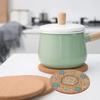 Durable Household Tea Coasters Mug Holder Non-slip Anti-hot Heat Pad Wooden Cup Mat Cork Coasters Heat Resistant