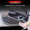 BMW X3 Door Anti-Kick Pad with Carbon Fiber Pattern - Interior Protection Sticker