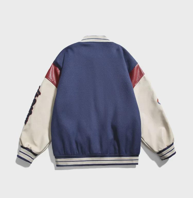 Jaqueta de Beisebol Masculina Estilo Coreano com Contraste de Cores Primavera/Outono 2024 - Look Americano Moderno que Combina com Tudo