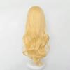 Cosplay Long Curly Disguise Cosplay Wig 3 Bonus Dedicated and Memo Pad Heat-resistant Wig, "Second Castle" Yellow, Hair, + Items Net, Hairpins,