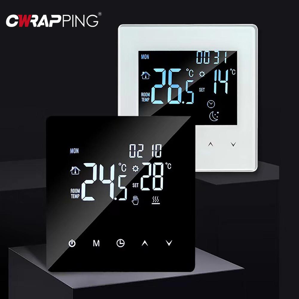 Wired Smart Thermostat with WiFi Control for Air Conditioning and Floor Heating Home Temperature Regulation System Tools