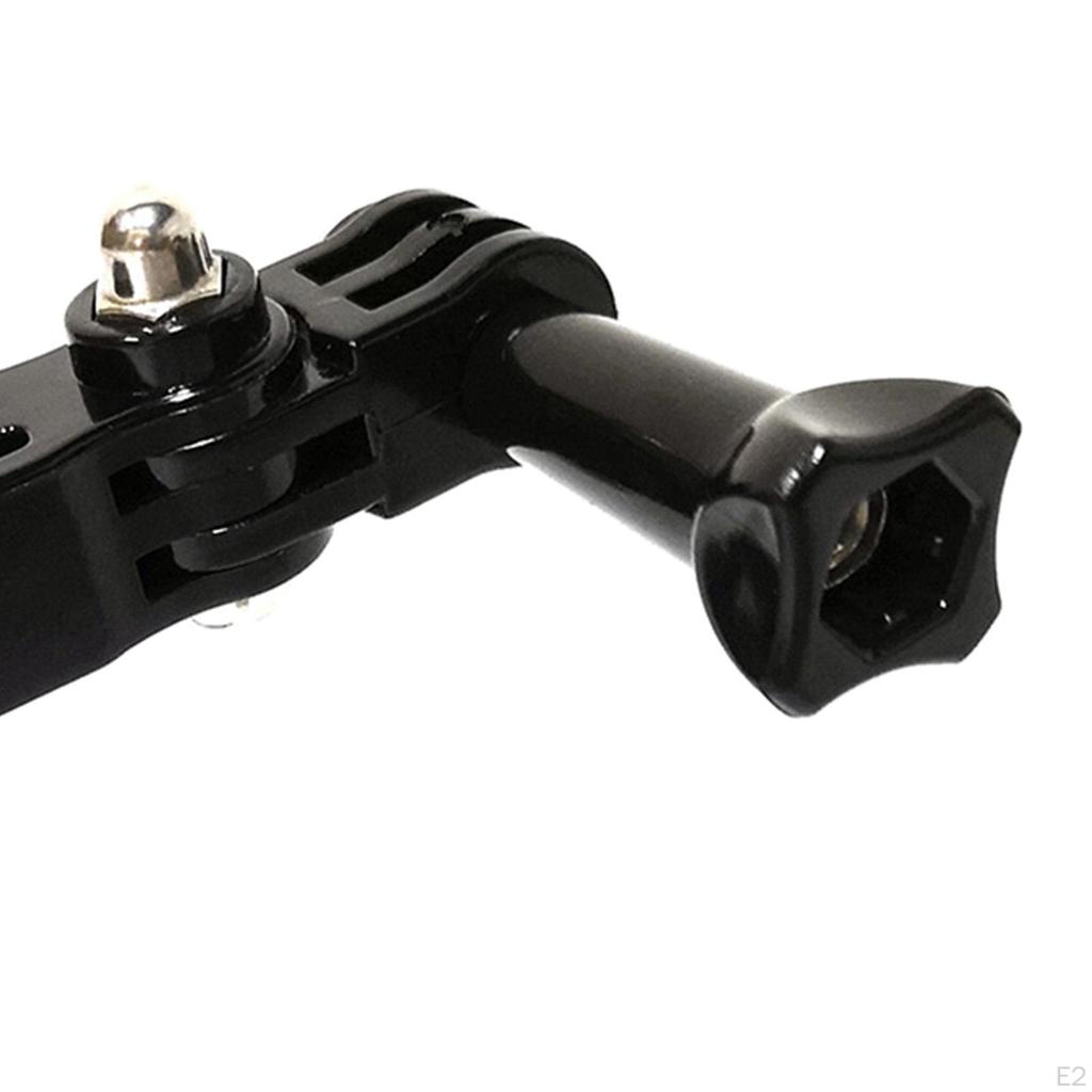 Helmet Mount Arm for 6 5 4 3+ 3 2 Adjustable Bracket with 2Pack Curved Base Adhesive