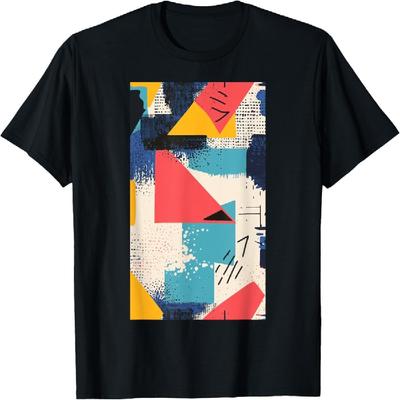T-shirt Abstrait Rétro Dynamique Art Abstrait