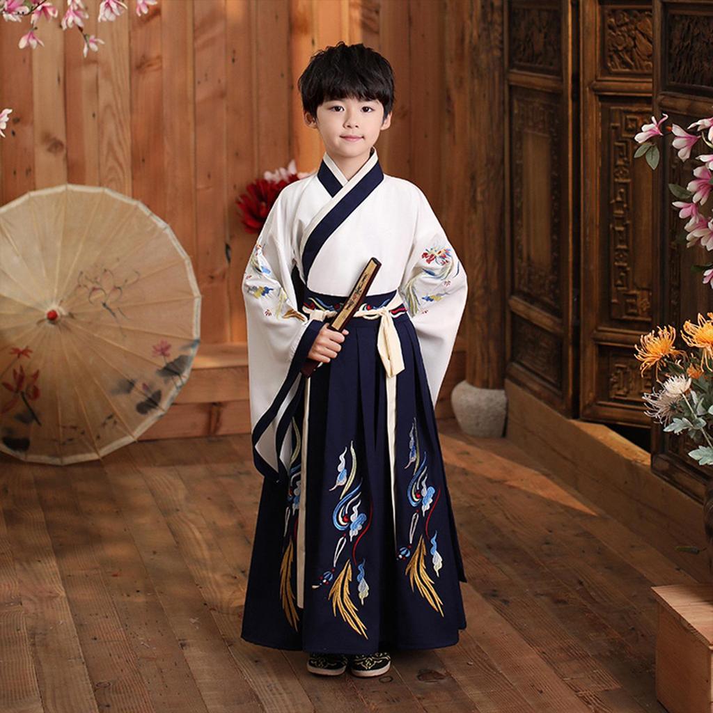 Improved Hanfu Boys 2026 Spring/Autumn Ancient Chinese Prince Costume for Performances