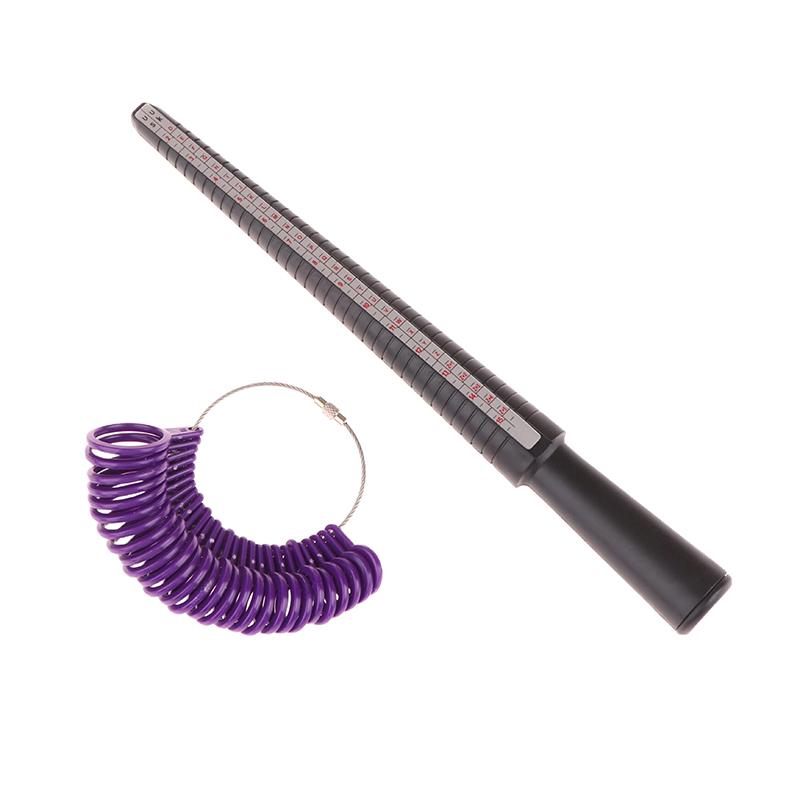 Jewellery Tools Ring Size Mandrel Stick Finger Gauge Ring Sizer Measuring Jewelry Tool Set Ring Size  Jewellery Tools